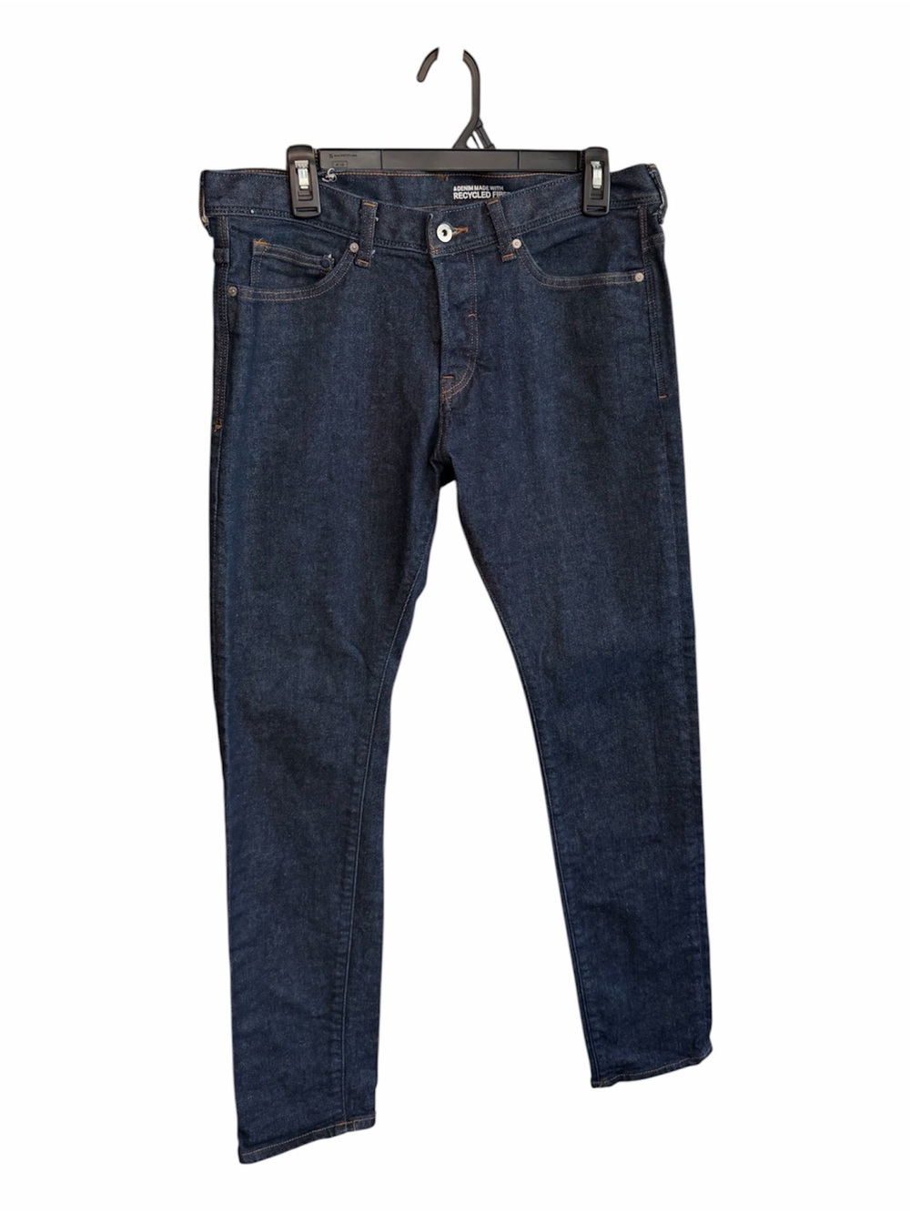 H&M Men’s Skinny Jeans in Dark Blue Denim